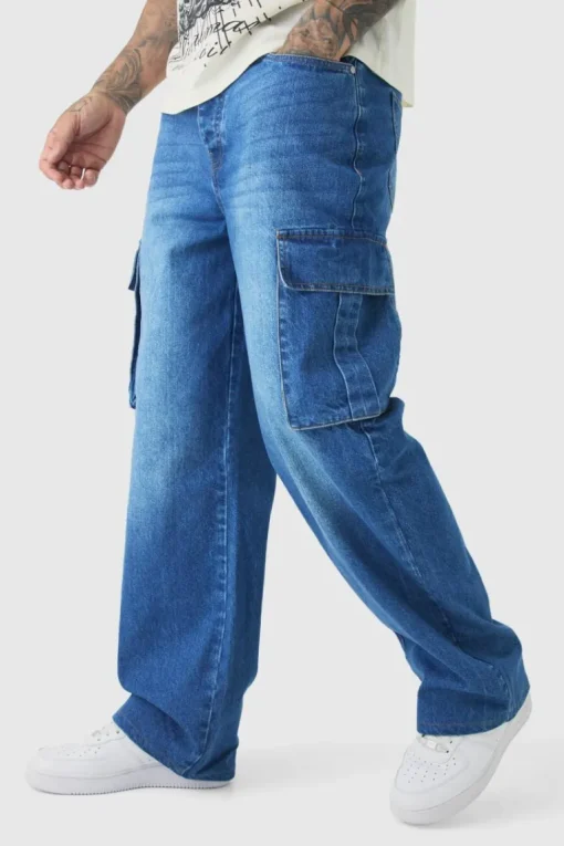 Tall Relaxed Rigid Cargo Jeans