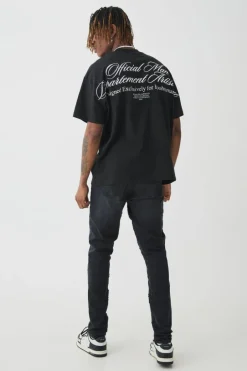 Tall Skinny Stretch Applique Gusset Jeans