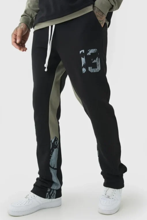 Tall Slim Fit Camo Gusset Joggers