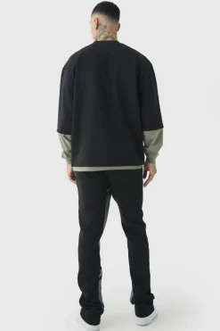 Tall Slim Fit Camo Gusset Joggers