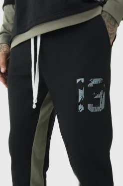 Tall Slim Fit Camo Gusset Joggers