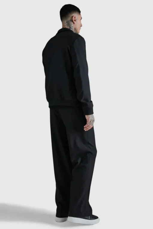 Tall Smart Bomber and Trouser Set in Black