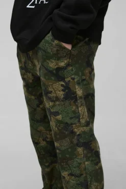 Tall Straight Camo Bandana Cargo Trouser