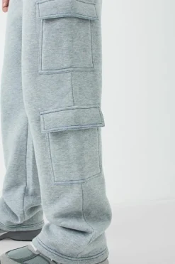 Tall Straight Leg Top Stitch Cargo Jogger