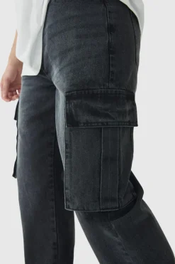 Tall Straight Rigid Cargo Jeans