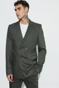 Tall Super Skinny Double Breasted Blazer