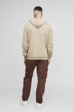 Tall Tapered Fit Cargo Trousers in Chocolate