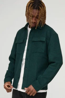Tall Textured Brushed Overshirt
