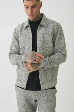 Tall Textured Harrington Jacket