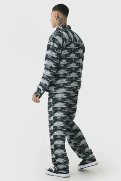 Tall Textured Jacquard Relaxed Fit Trousers