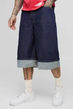 Tall Turn Up Parachute Jorts