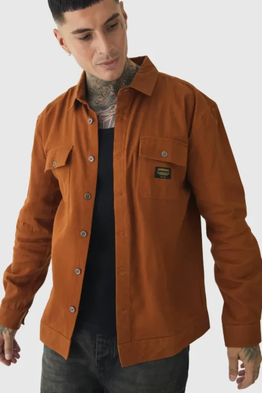 Tall Worker Overshirt in Tan