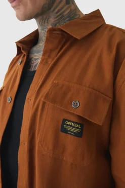 Tall Worker Overshirt in Tan