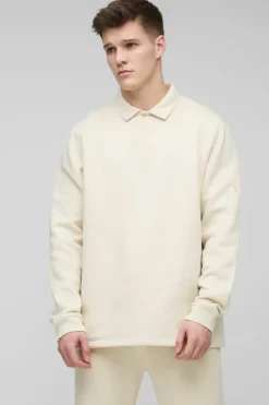 Tall Woven Tab Rugby Polo