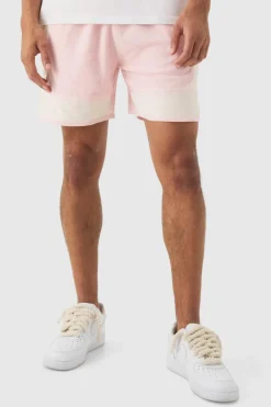 Towelling Colour Block Volley Short