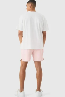 Towelling Colour Block Volley Short