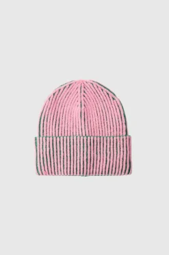 Two Tone Ribbed Beanie