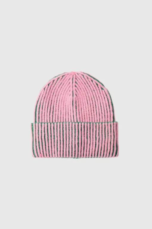 Two Tone Ribbed Beanie