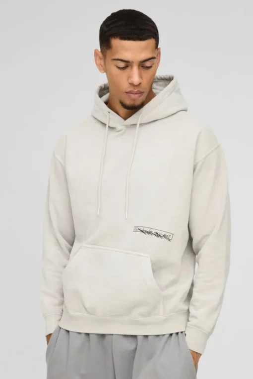 Washed Cross Renaissance Graphic Hoodie