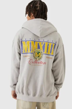 Washed Limited Zip Through Hoodie