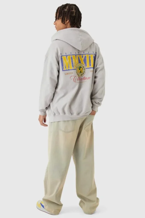 Washed Limited Zip Through Hoodie