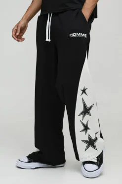 Wide Leg High Gusset Star Jogger