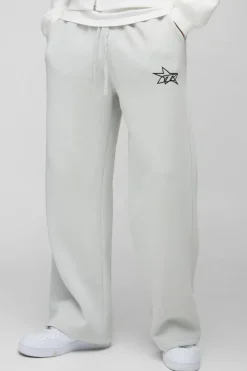 Wide Leg Star Printed Jogger