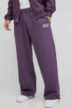Wide Leg Tie Cuff Double Waistband Joggers