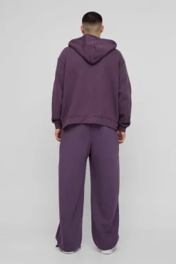 Wide Leg Tie Cuff Double Waistband Joggers