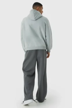 Wide Leg Tie Cuff Double Waistband Joggers
