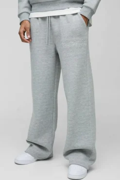 Wide Leg Worldwide Embossed Joggers
