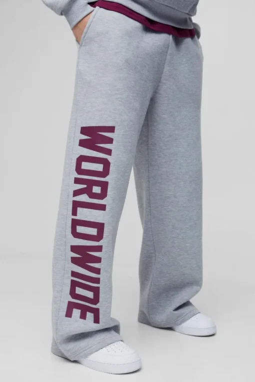 Wide Leg Worldwide Print Jogger