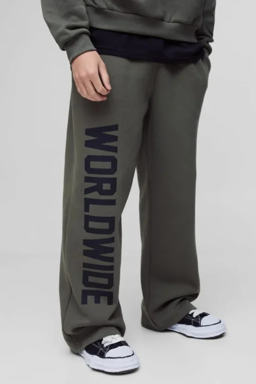 Wide Leg Worldwide Print Jogger