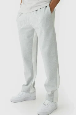 Worldwide Embroidered Contrast Stitch Gusset Jogger
