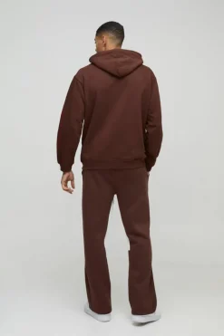 Worldwide Embroidered Contrast Stitch Gusset Jogger
