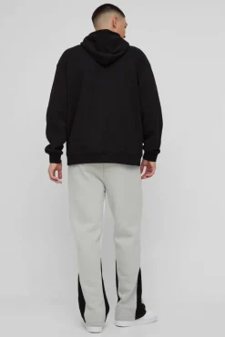 Worldwide Embroidered Contrast Stitch Gusset Jogger
