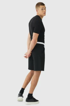 Woven Jort With Boxer Double Waistband