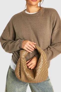 Woven Knot Handle Bag