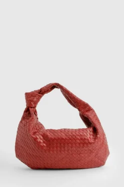 Woven Knot Oversized Shoulder Bag