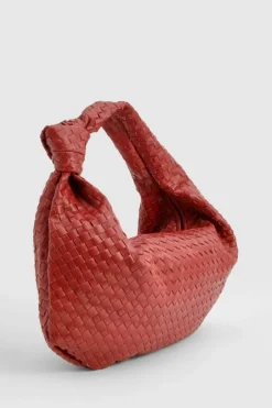 Woven Knot Oversized Shoulder Bag