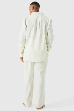 Woven Stripe Lounge Shirt