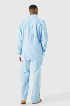 Woven Stripe Lounge Shirt